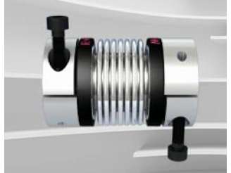 MK2微型波纹管联轴器带夹紧套环